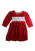 A Red Long Sleeve Dresses from Little Alice London in size 3T for girl. (Front View)