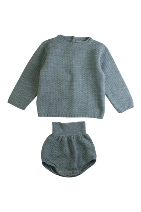 A Teal Shorts Sets from Mebi in size 6-12M for boy. (Front View)