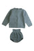 A Teal Shorts Sets from Mebi in size 6-12M for boy. (Front View)