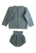 A Teal Shorts Sets from Mebi in size 6-12M for boy. (Back View)