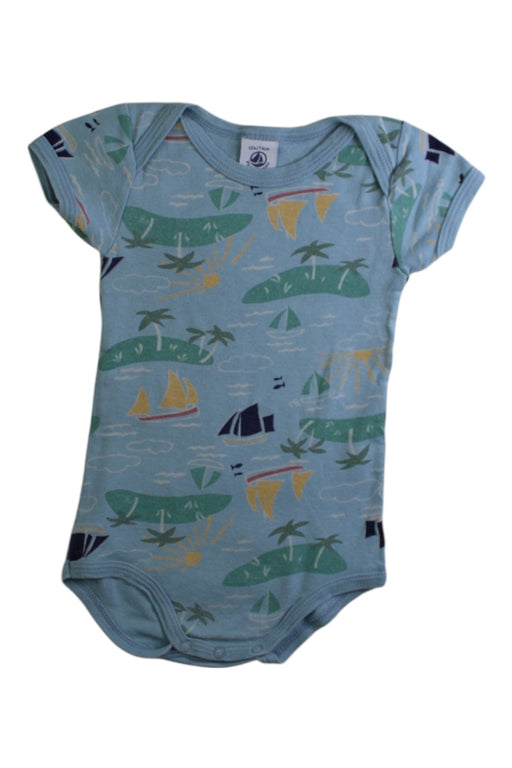 A Multicolour Short Sleeve Bodysuits from Petit Bateau in size 6-12M for boy. (Front View)