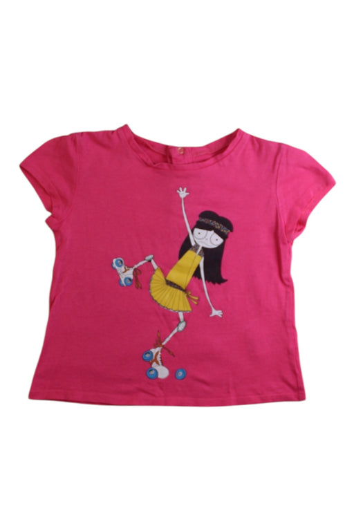 A Pink Short Sleeve T Shirts from Little Marc Jacobs in size 2T for girl. (Front View)