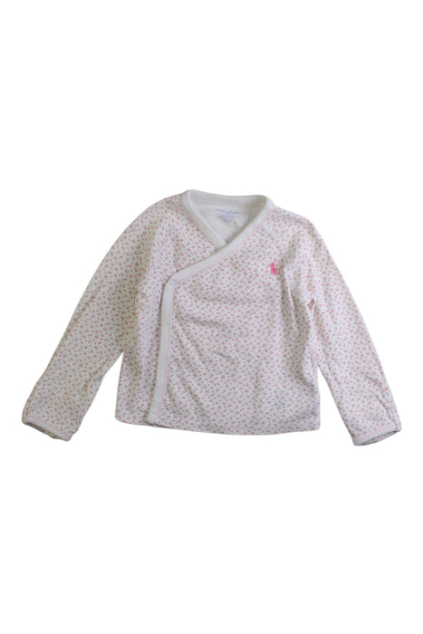 A White Long Sleeve Shirts from Ralph Lauren in size 6-12M for girl. (Front View)