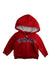 A Red Hooded Sweatshirts from Tommy Hilfiger in size 3-6M for neutral. (Front View)