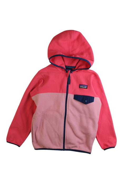 A Pink Lightweight Jackets from Patagonia in size 4T for girl. (Front View)