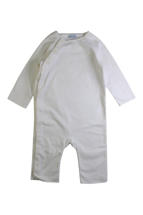 A White Long Sleeve Jumpsuits from Ralph Lauren in size 3-6M for neutral. (Front View)