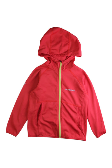 A Red Lightweight Jackets from Mont-bell in size 2T for neutral. (Front View)