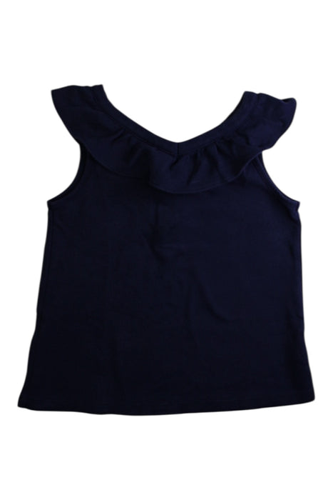 A Navy Sleeveless Tops from Janie & Jack in size 7Y for girl. (Front View)