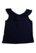 A Navy Sleeveless Tops from Janie & Jack in size 7Y for girl. (Front View)