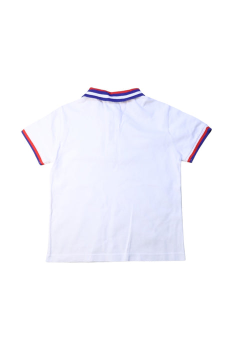 A White Short Sleeve Polos from Jacadi in size 6T for boy. (Back View)