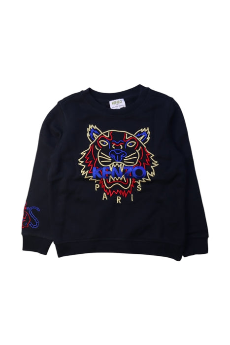 A Black Crewneck Sweatshirts from Kenzo in size 6T for boy. (Front View)