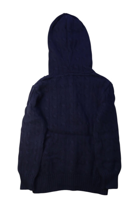A Navy Hooded Sweatshirts from Polo Ralph Lauren in size 6T for boy. (Back View)