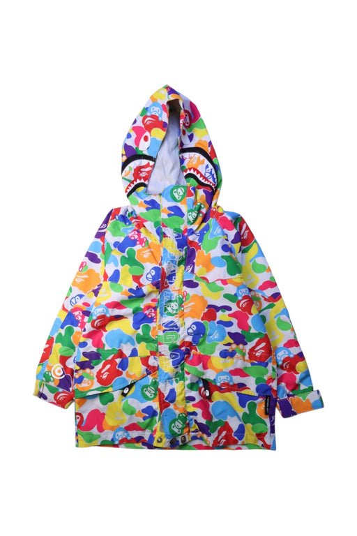 A Multicolour Rain Jackets from Bape by A Bathing Ape in size 4T for girl. (Front View)