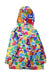 A Multicolour Rain Jackets from Bape by A Bathing Ape in size 4T for girl. (Back View)