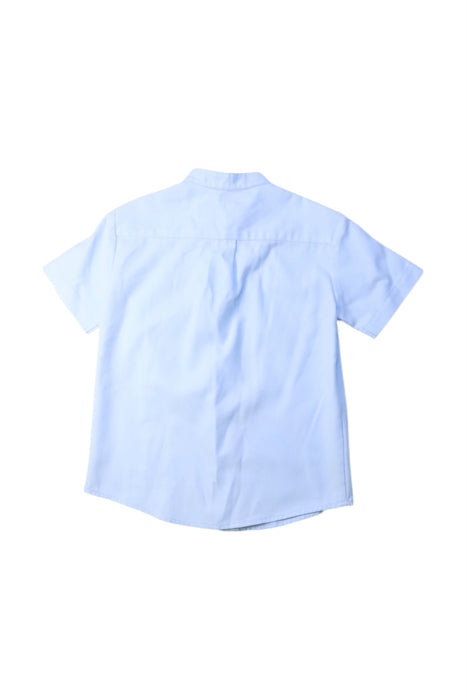 A Blue Short Sleeve Shirts from Sea Apple in size 4T for boy. (Back View)