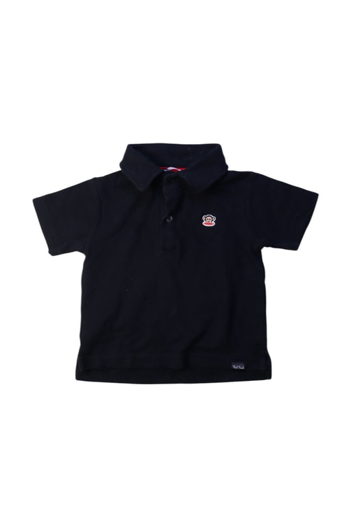 A Black Short Sleeve Polos from Paul Frank in size 2T for boy. (Front View)