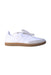 A White Sneakers from Adidas in size 12Y for boy. (Front View)