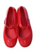A Pink Flats from Mini Melissa in size 6T for girl. (Back View)