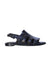 A Black Sandals from Melissa in size 6T for girl. (Front View)