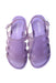 A Purple Sandals from Melissa in size 6T for girl. (Back View)
