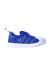 A Blue Sneakers from Adidas in size 3T for boy. (Front View)
