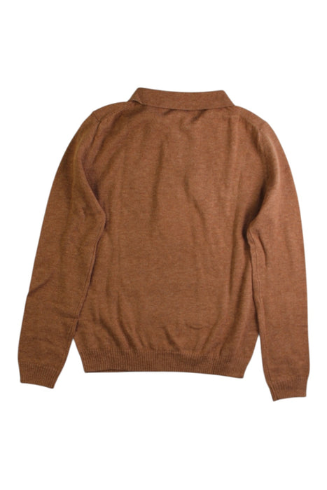 A Brown Cardigans from Excuse My French in size 4T for girl. (Back View)