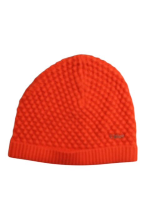 A Orange Beanies from Chloe in size 6T for girl. (Front View)