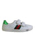 A White Sneakers from Gucci in size 5T for boy. (Front View)