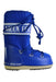 A Blue Ski Boots from Moon Boot in size 4T for boy. (Front View)