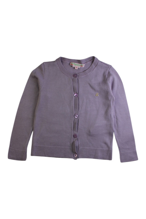 A Purple Cardigans from Bonpoint in size 4T for girl. (Front View)