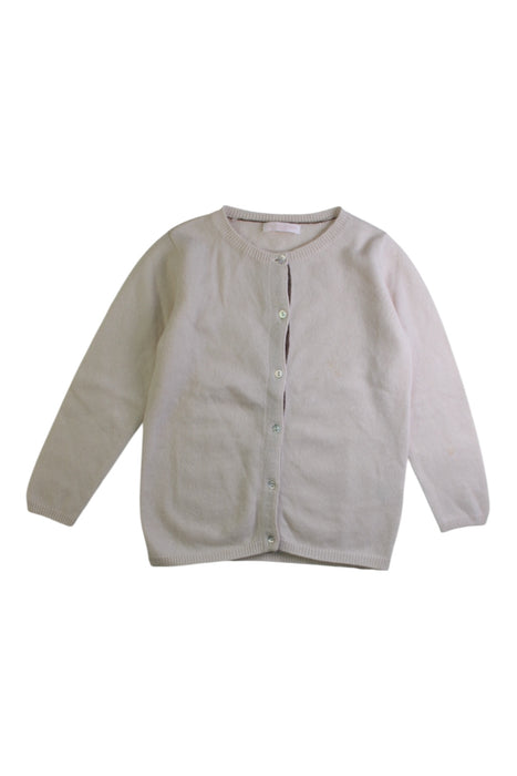 A Beige Cardigans from Les Enfantines in size 4T for girl. (Front View)