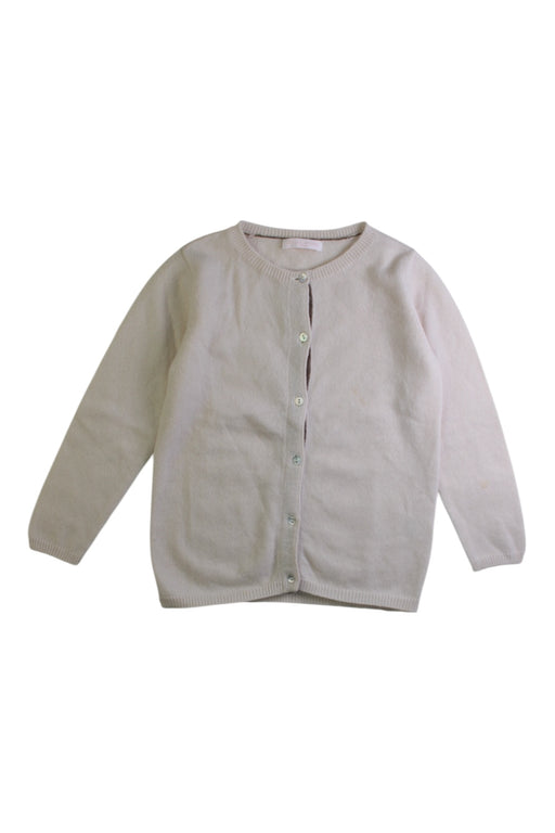 A Beige Cardigans from Les Enfantines in size 4T for girl. (Front View)