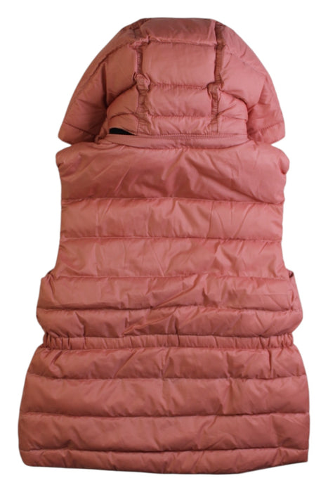 A Pink Outerwear Vests from Burberry in size 4T for girl. (Back View)