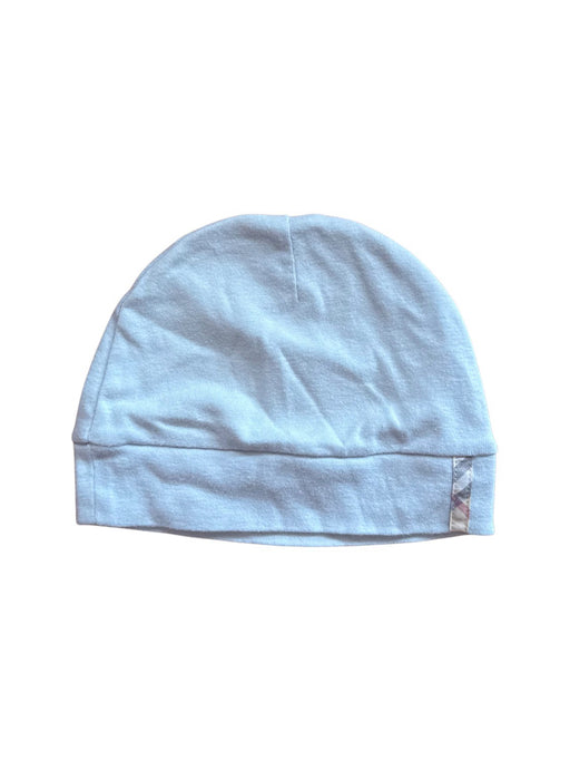 A Blue Beanies from Burberry in size 6-12M for neutral. (Front View)