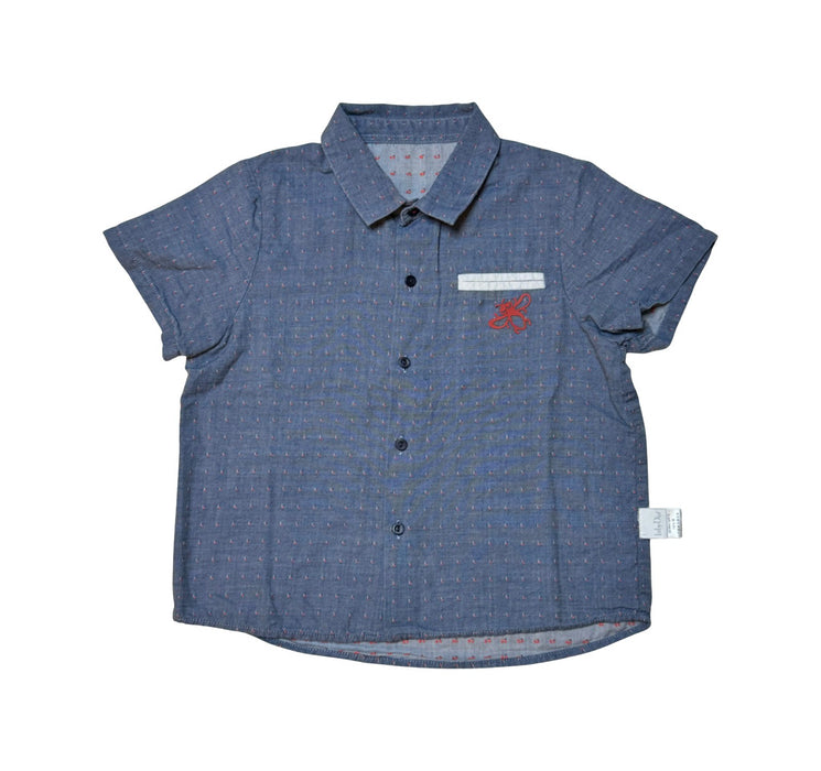 A Blue Short Sleeve Shirts from Dior in size 2T for boy. (Front View)