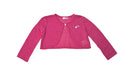A Pink Cardigans from Miki House in size 3T for girl. (Front View)