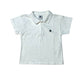 A White Short Sleeve Polos from Petit Bateau in size 2T for boy. (Front View)