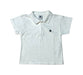 A White Short Sleeve Polos from Petit Bateau in size 2T for boy. (Front View)