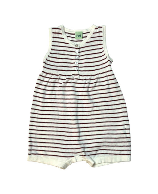 A White Sleeveless Rompers from FUB in size 2T for girl. (Front View)