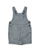 A White Overall Shorts from Petit Bateau in size 2T for boy. (Front View)