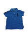 A Blue Short Sleeve Polos from Polo Ralph Lauren in size 2T for boy. (Front View)