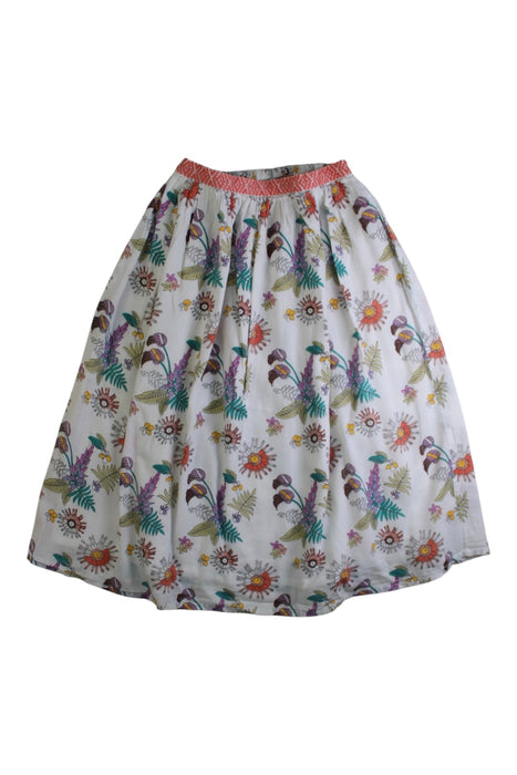 A Multicolour Long Skirts from Velveteen in size 4T for girl. (Front View)