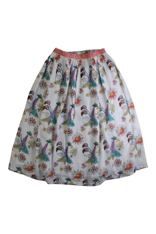 A Multicolour Long Skirts from Velveteen in size 4T for girl. (Front View)