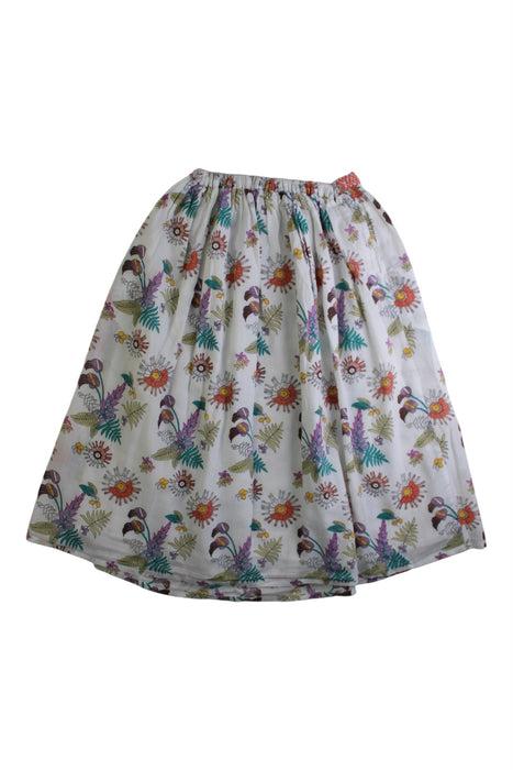 A Multicolour Long Skirts from Velveteen in size 4T for girl. (Back View)