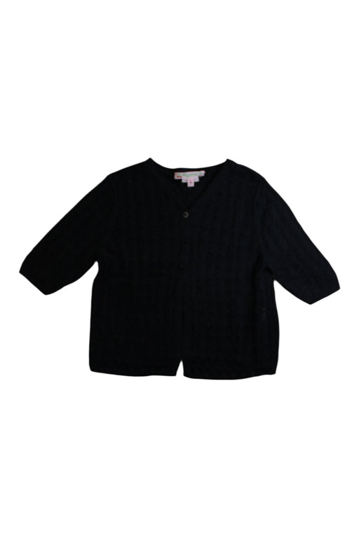 A Black Cardigans from Bonpoint in size 4T for girl. (Front View)