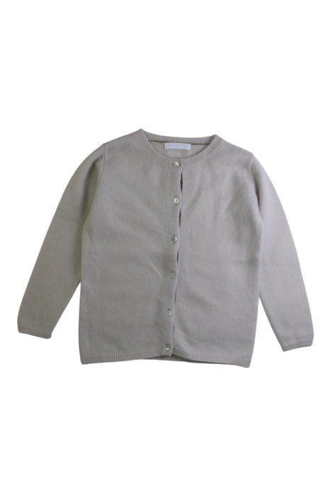 A Beige Cardigans from Les Enfantines in size 3T for girl. (Front View)