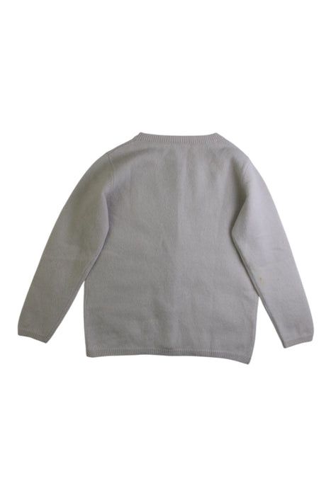 A Beige Cardigans from Les Enfantines in size 3T for girl. (Back View)