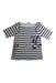 A White Short Sleeve Tops from Petit Bateau in size 4T for girl. (Front View)