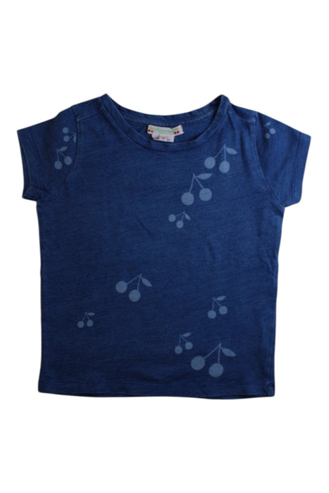 A Blue Short Sleeve T Shirts from Bonpoint in size 4T for girl. (Front View)