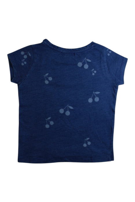 A Blue Short Sleeve T Shirts from Bonpoint in size 4T for girl. (Back View)